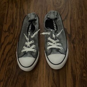 Converse Black and White Striped Shoreline Shoes